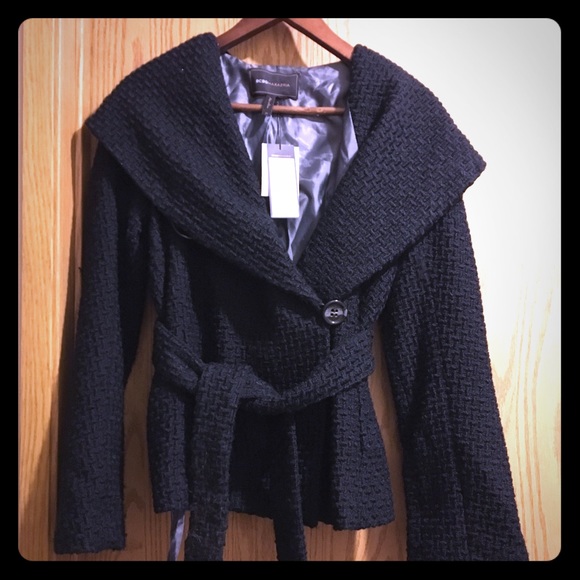 BCBG woven black wool jacket - Picture 1 of 7